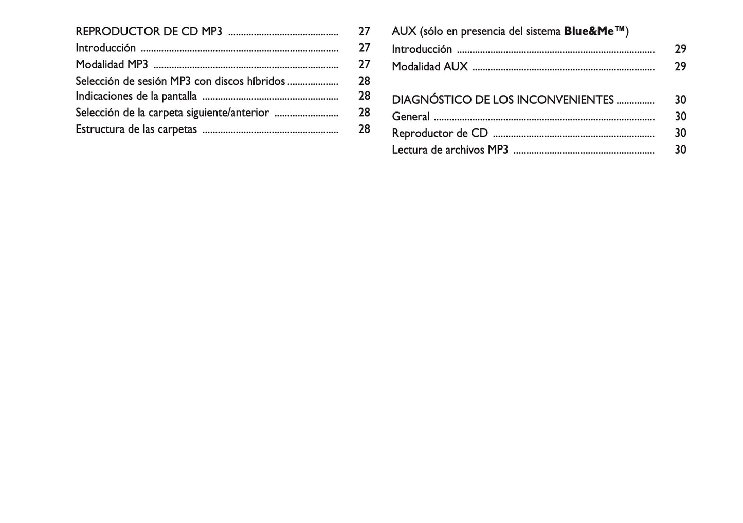 Abarth 500 Auto Radio Instrucciones 2012 - 2018