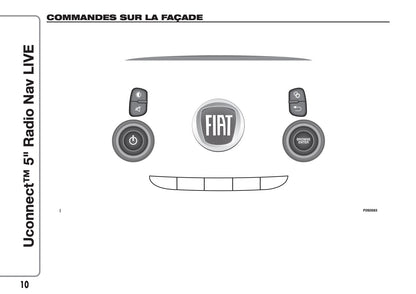 Fiat 500 & 500 Cabrio Uconnect Radio Nav 5.0 Guide d'utilisation 2017 - 2018