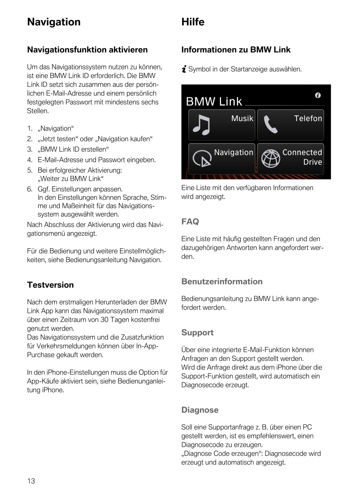 BMW Link Bedienungsanleitung 2011