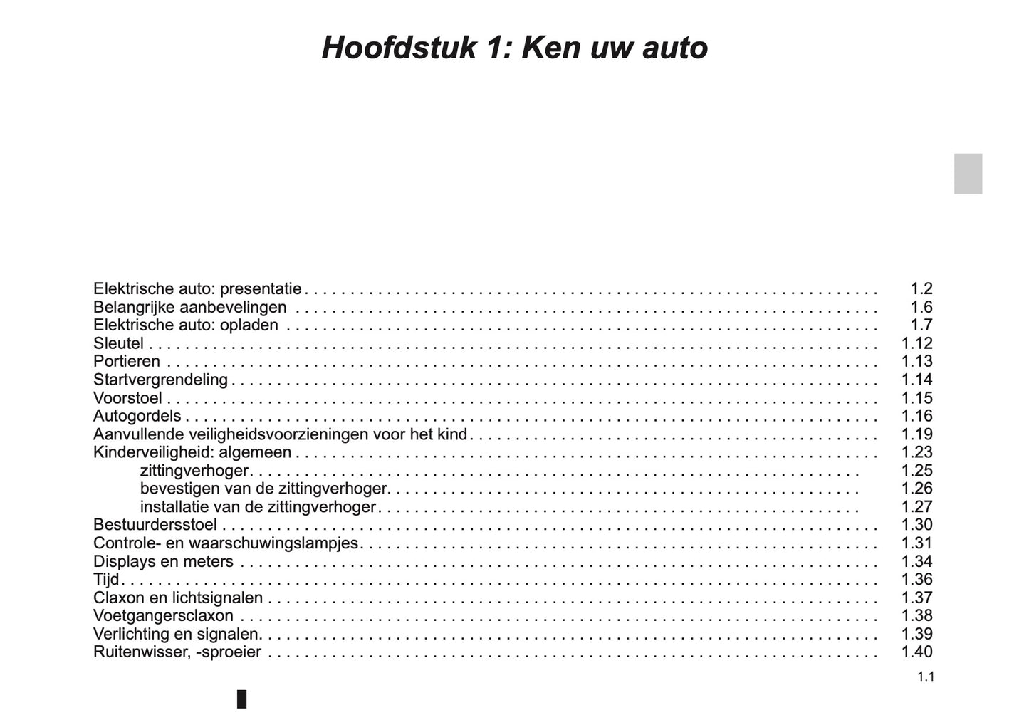 2012-2013 Renault Twizy Z.E. Bedienungsanleitung | Niederländisch