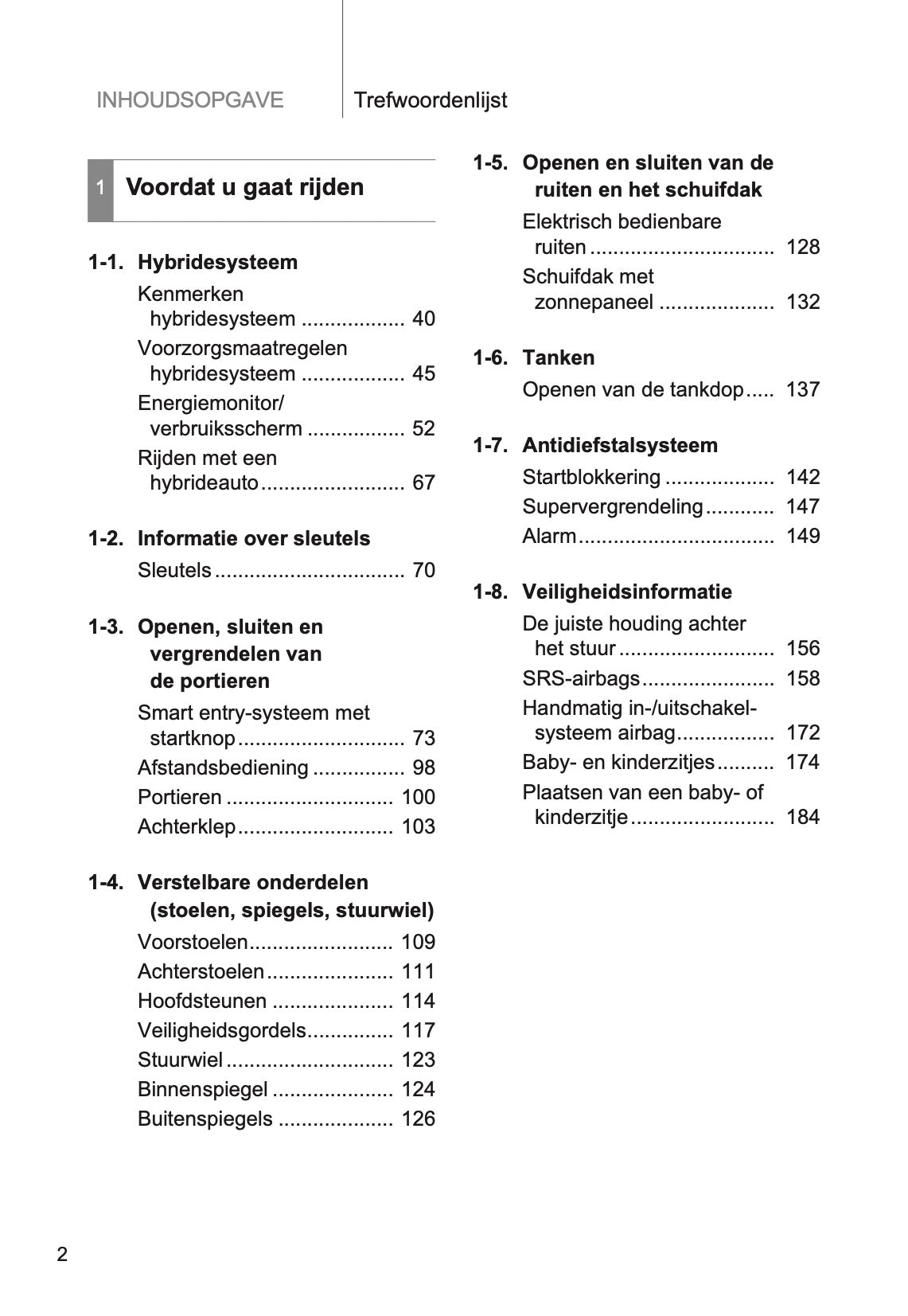 2014-2015 Toyota Prius Gebruikershandleiding | Nederlands