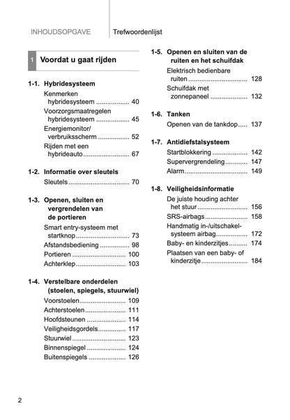 2014-2015 Toyota Prius Gebruikershandleiding | Nederlands