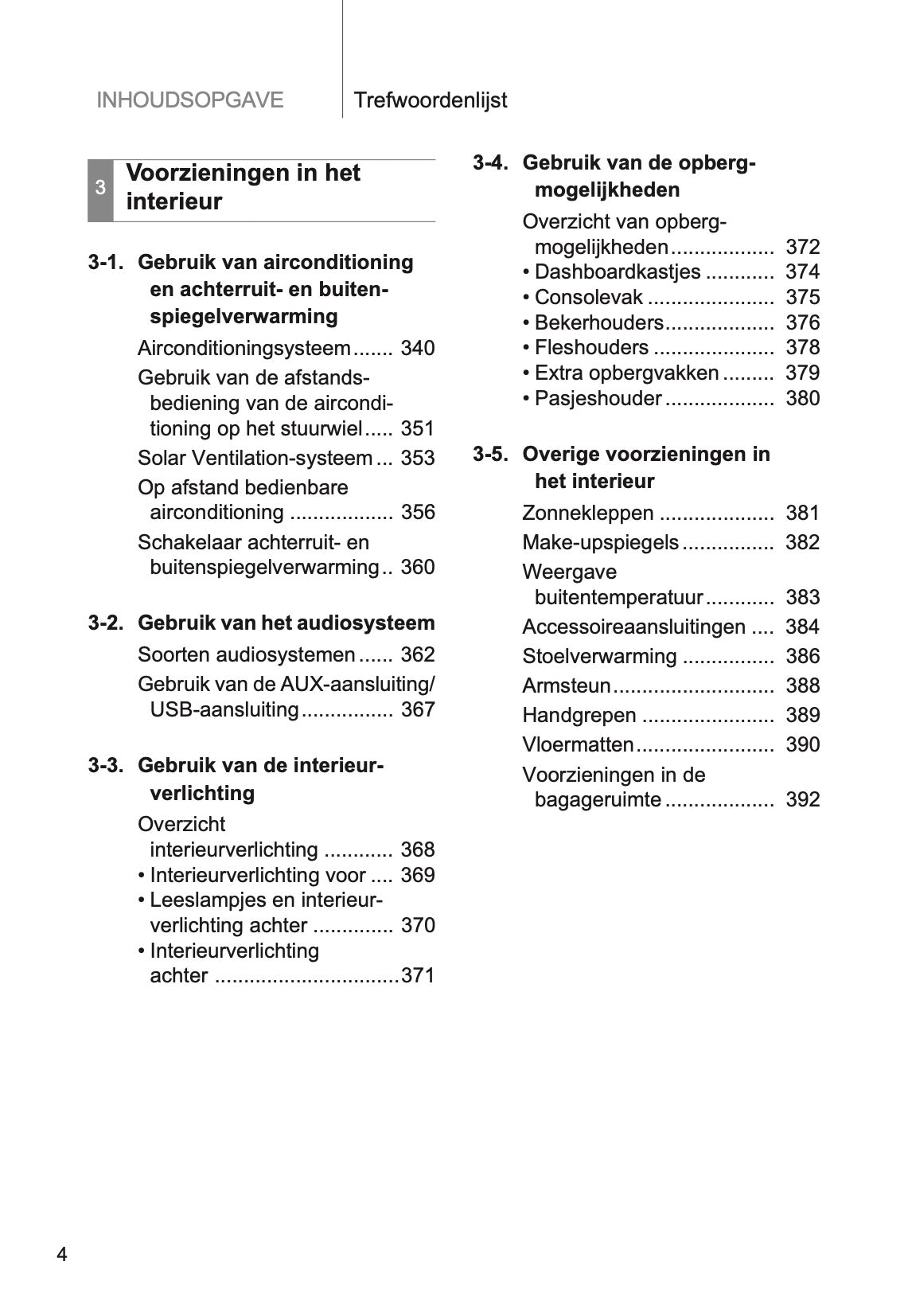 2014-2015 Toyota Prius Owner's Manual | Dutch