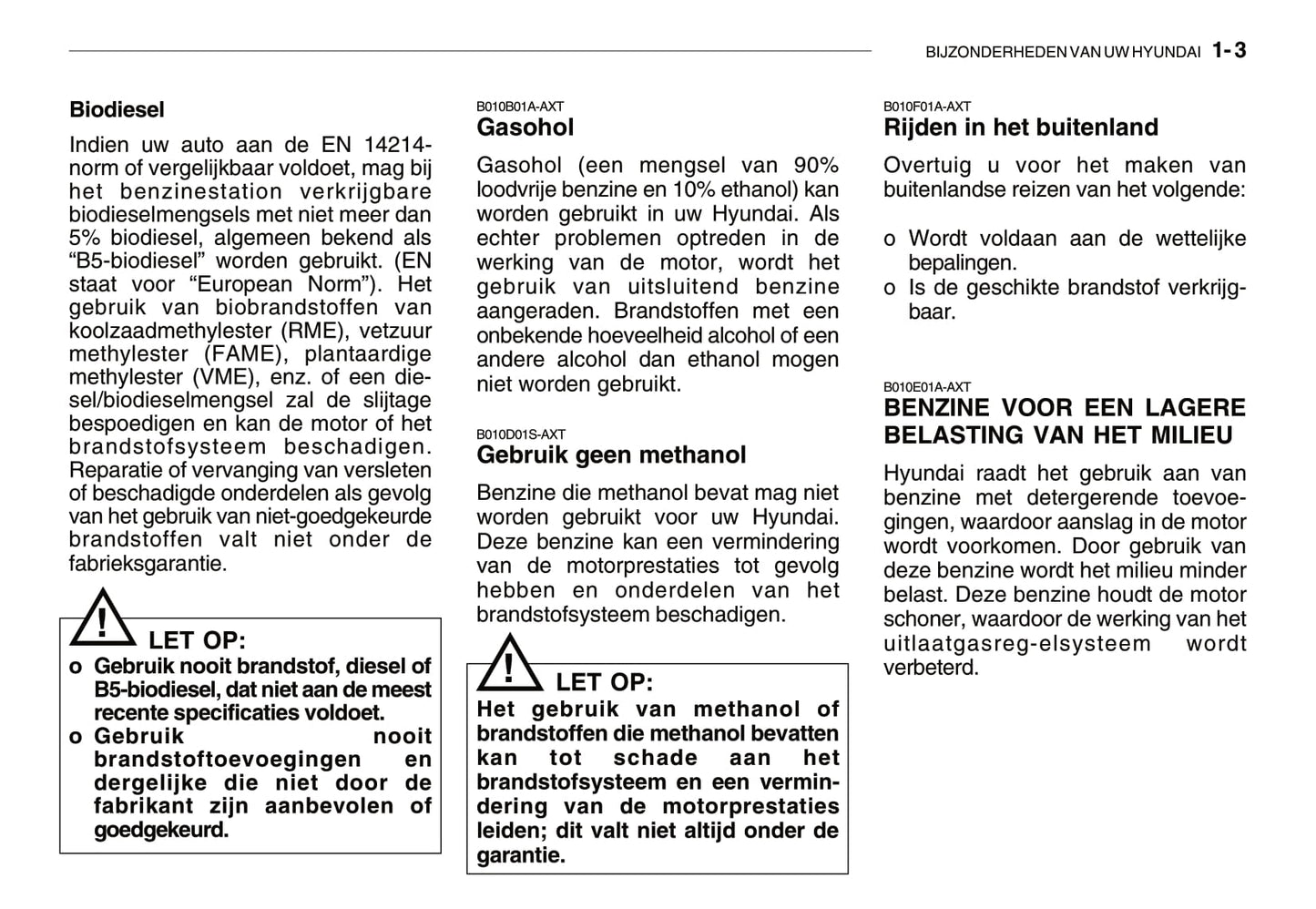 2005-2011 Hyundai Getz Gebruikershandleiding | Nederlands