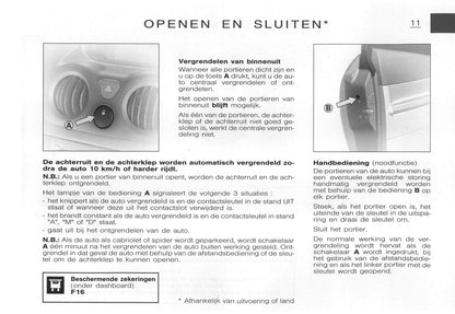 2003-2005 Citroën C3 Pluriel Gebruikershandleiding | Nederlands