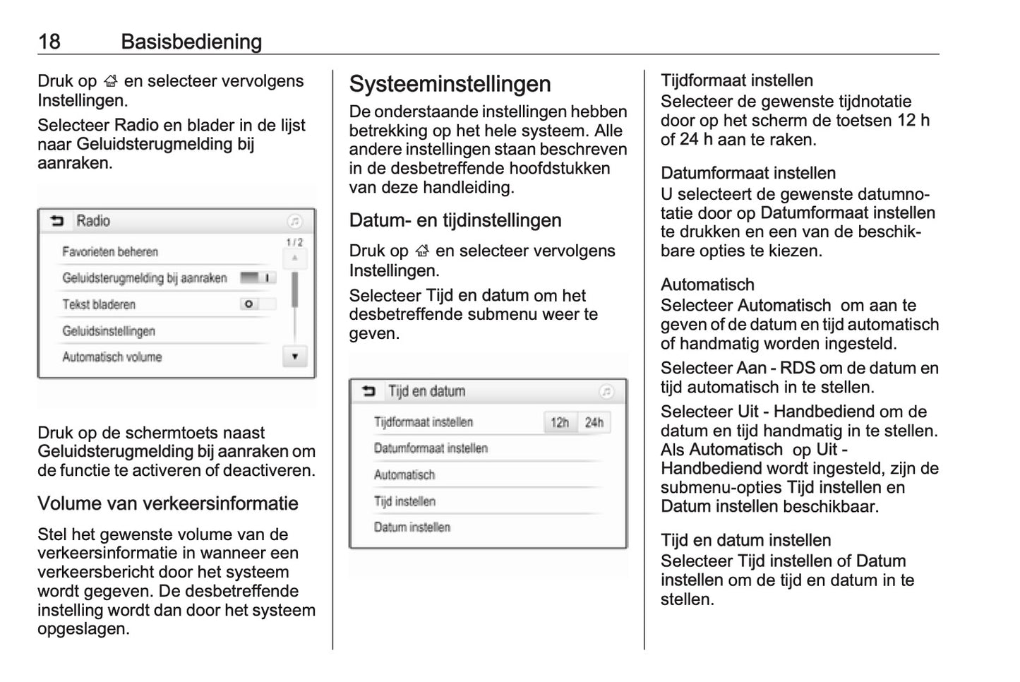 Opel Adam Infotainment System Handleiding 2017 - 2019