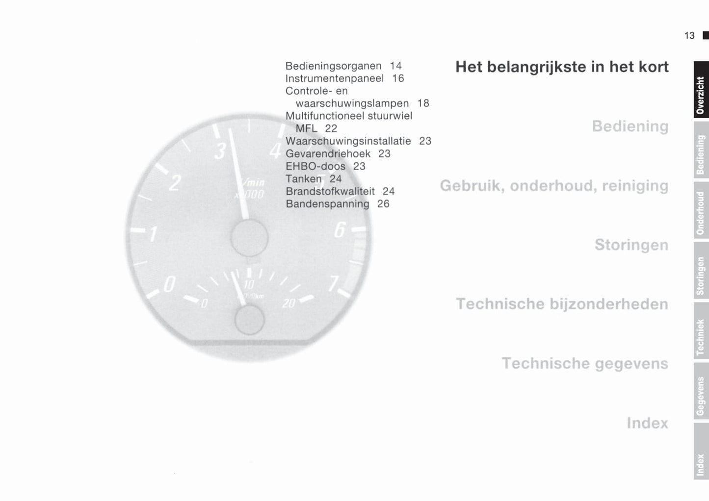 2000-2003 BMW 3 Series Cabrio Owner's Manual | Dutch