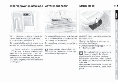 2000-2003 BMW 3 Series Cabrio Owner's Manual | Dutch