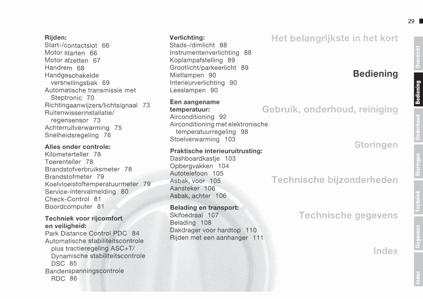 2000-2003 BMW 3 Series Cabrio Gebruikershandleiding | Nederlands