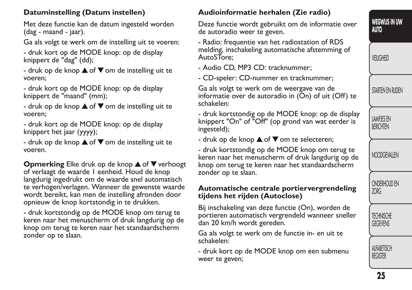 2013-2014 Fiat Ducato Euro 5 Gebruikershandleiding | Nederlands