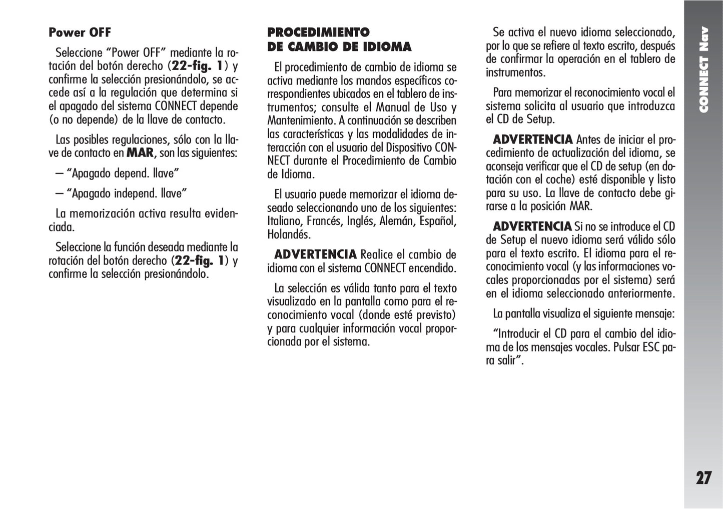 Alfa Romeo Connect / Connect Nav+ Instrucciones 2007 - 2011