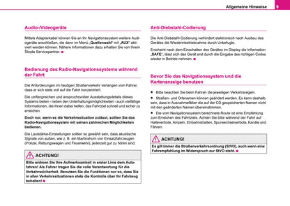 Skoda Radio-Navigations-System DX Bedienungsanleitung 2006