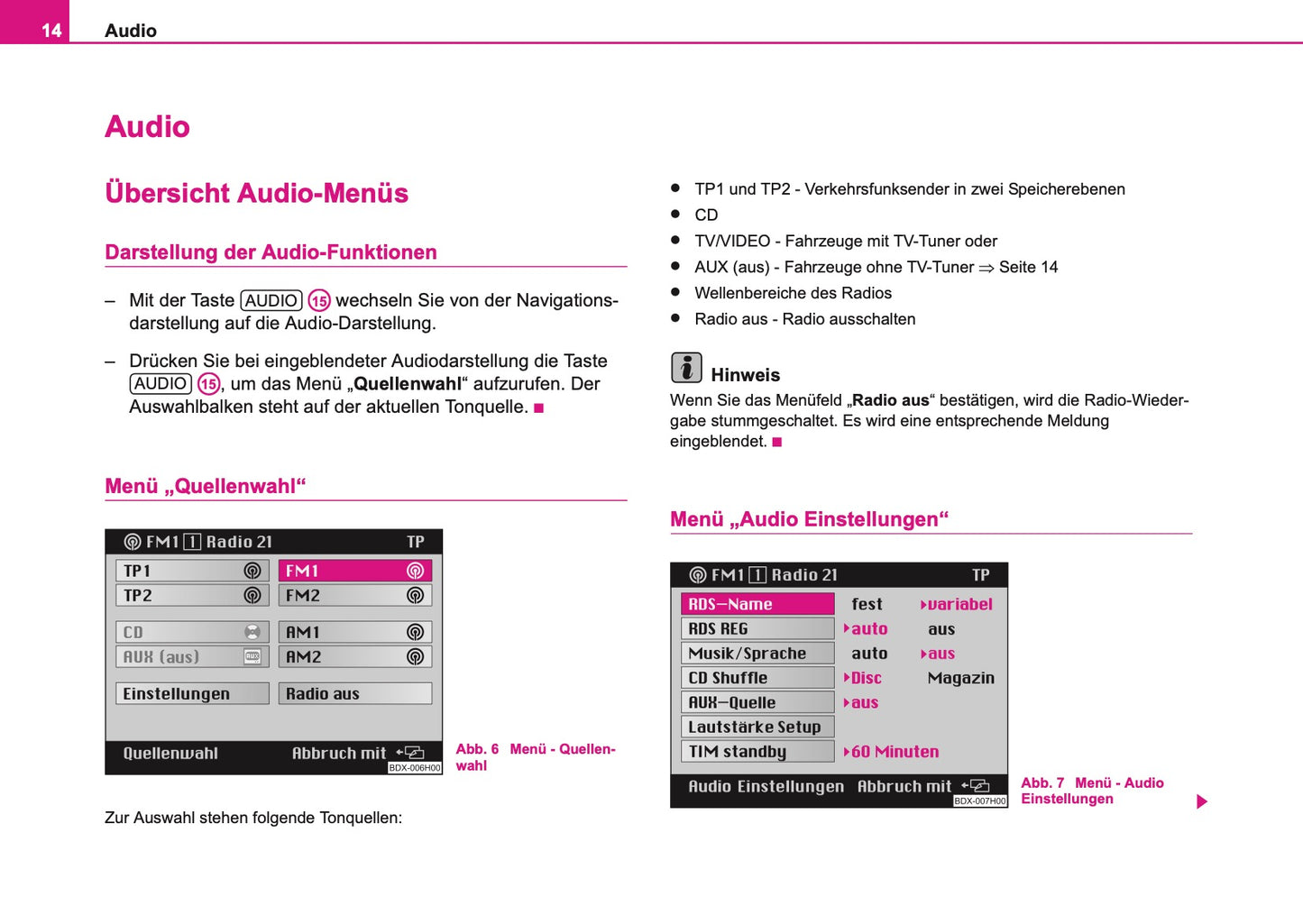 Skoda Radio-Navigations-System DX Bedienungsanleitung 2006