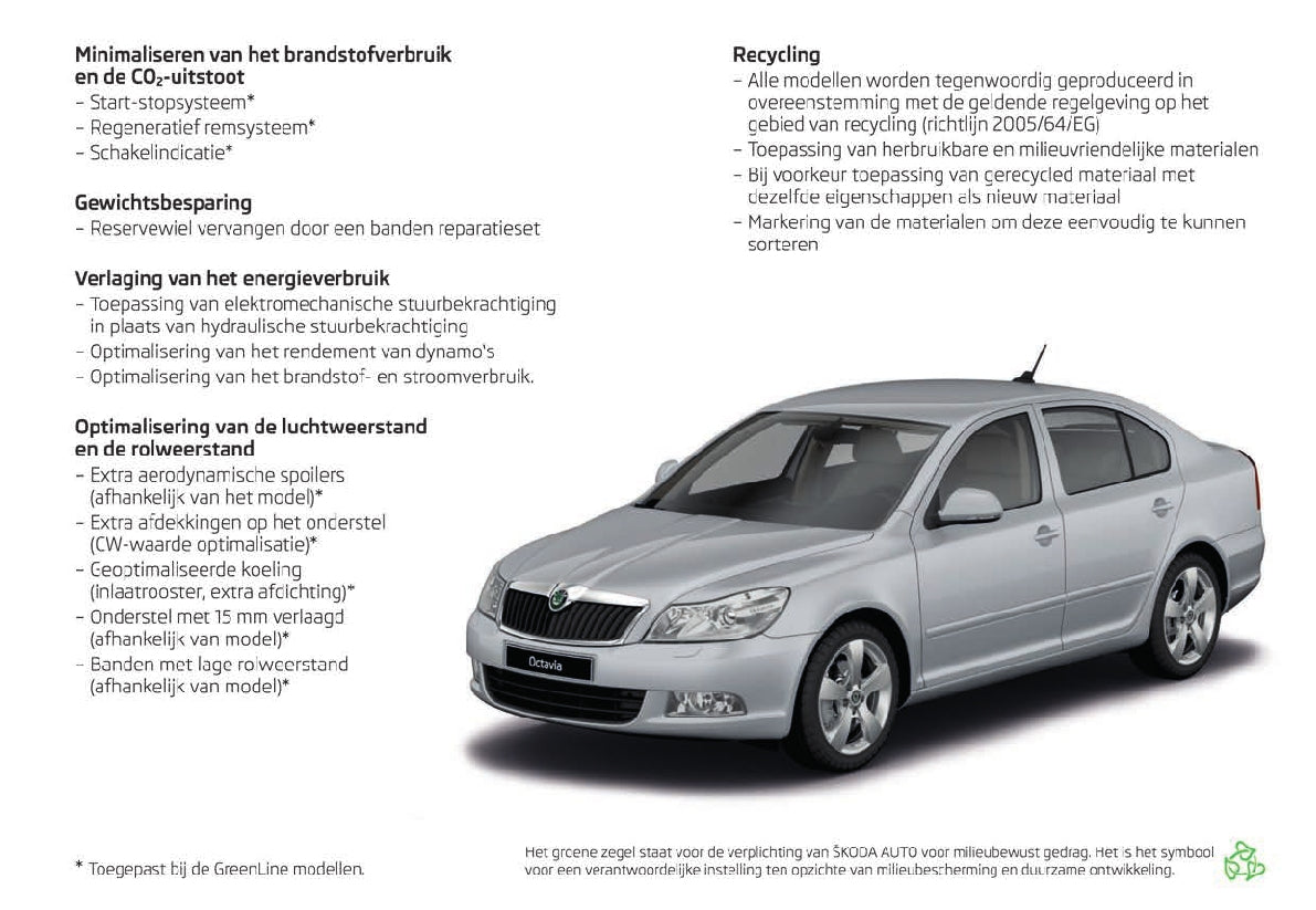 2008-2012 Skoda Octavia Manuel du propriétaire | Néerlandais