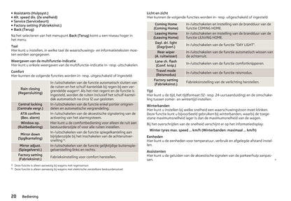 2008-2012 Skoda Octavia Owner's Manual | Dutch
