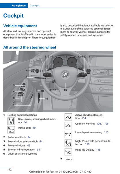 2009-2013 BMW 5-serie Manuel du propriétaire | Anglais