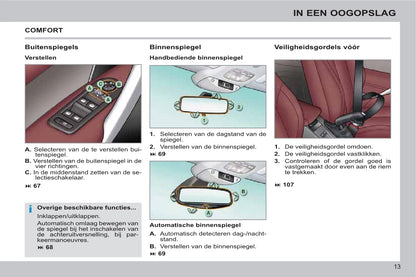 2011-2013 Peugeot 308 CC Owner's Manual | Dutch