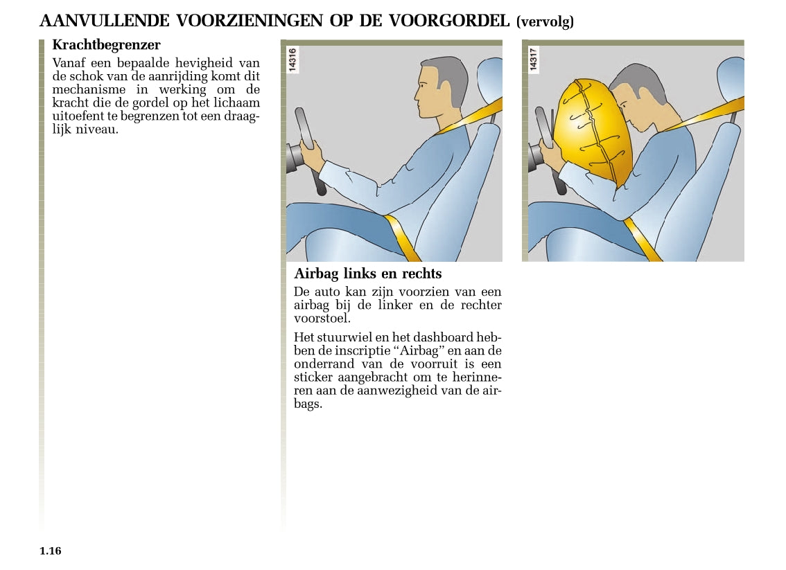 2005-2006 Renault Twingo Owner's Manual | Dutch