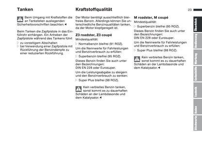 1997-1998 BMW Z3/Z3 M Gebruikershandleiding | Duits