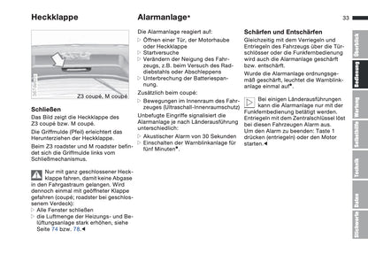 1997-1998 BMW Z3/Z3 M Gebruikershandleiding | Duits