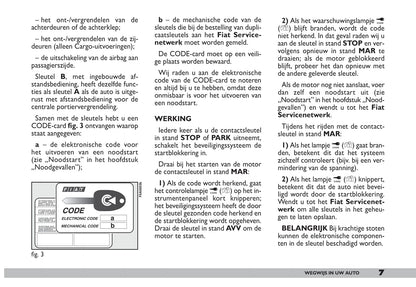 2009-2010 Fiat Doblò Owner's Manual | Dutch