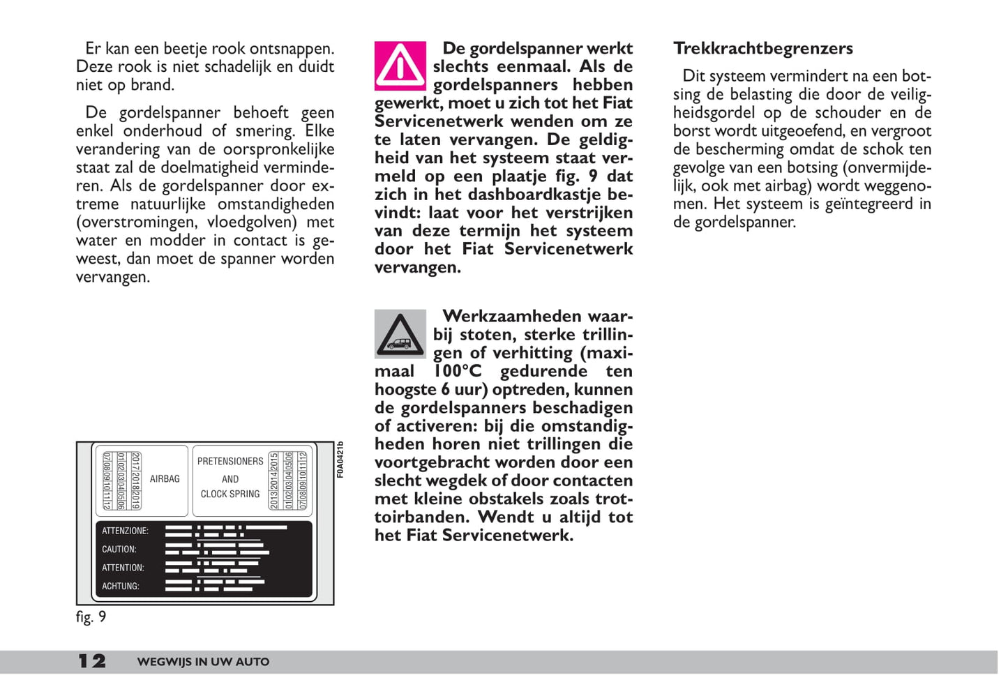 2009-2010 Fiat Doblò Gebruikershandleiding | Nederlands