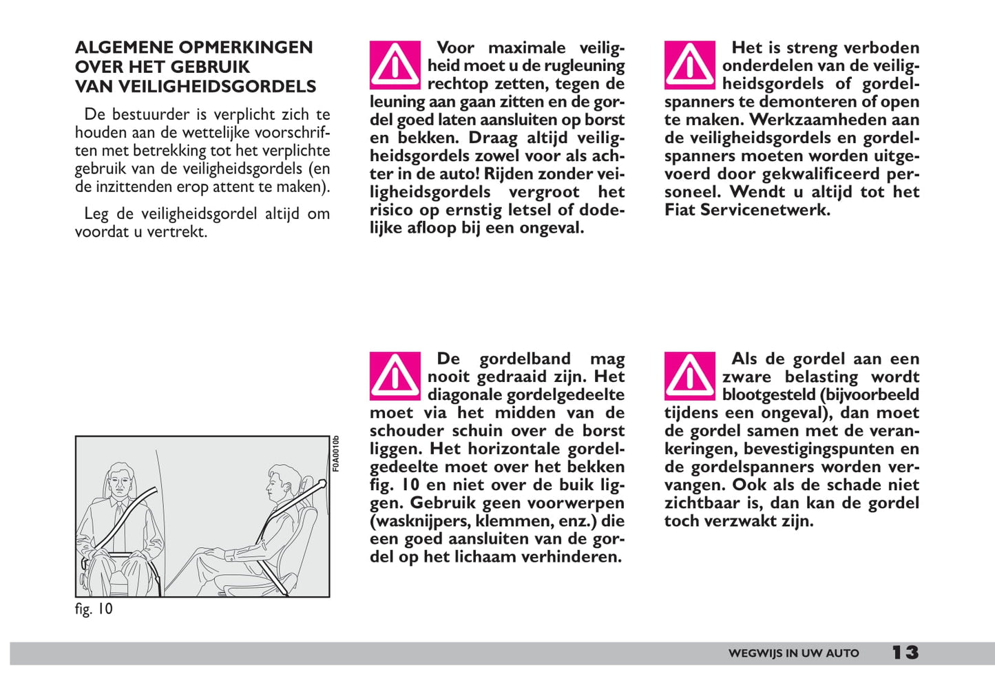 2009-2010 Fiat Doblò Gebruikershandleiding | Nederlands