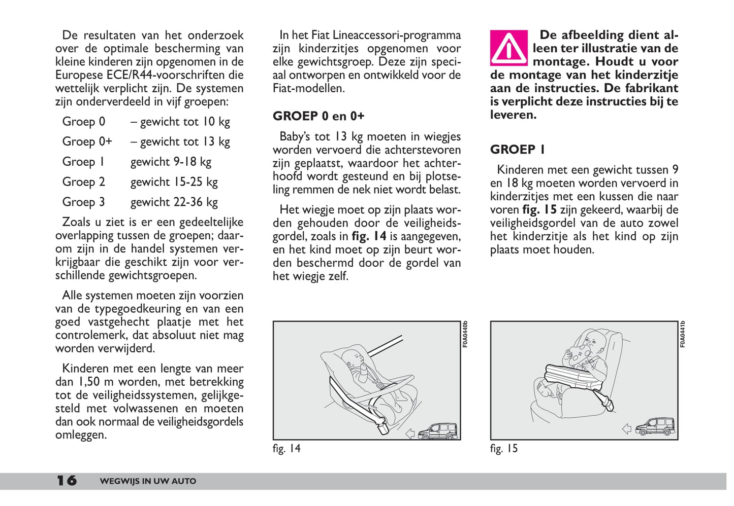 2009-2010 Fiat Doblò Owner's Manual | Dutch