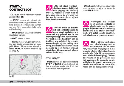 2009-2010 Fiat Doblò Owner's Manual | Dutch