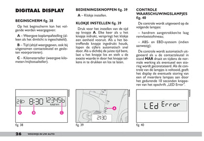 2009-2010 Fiat Doblò Owner's Manual | Dutch