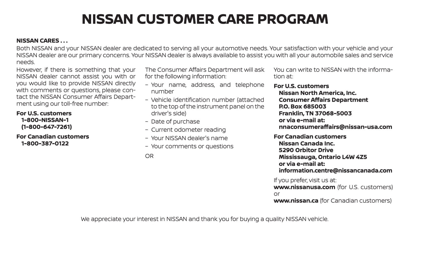 2022-2023 Nissan Frontier Gebruikershandleiding | Engels