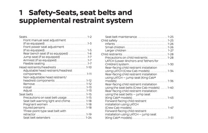 2022 Nissan Frontier Owner's Manual | English