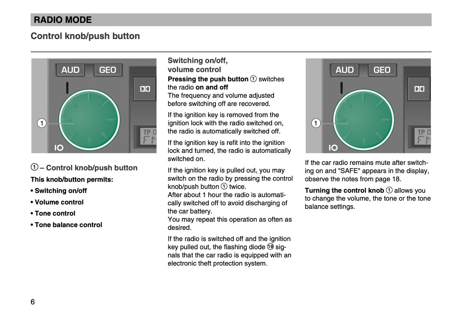 Skoda Radio Symphony Owner's Manual 2003