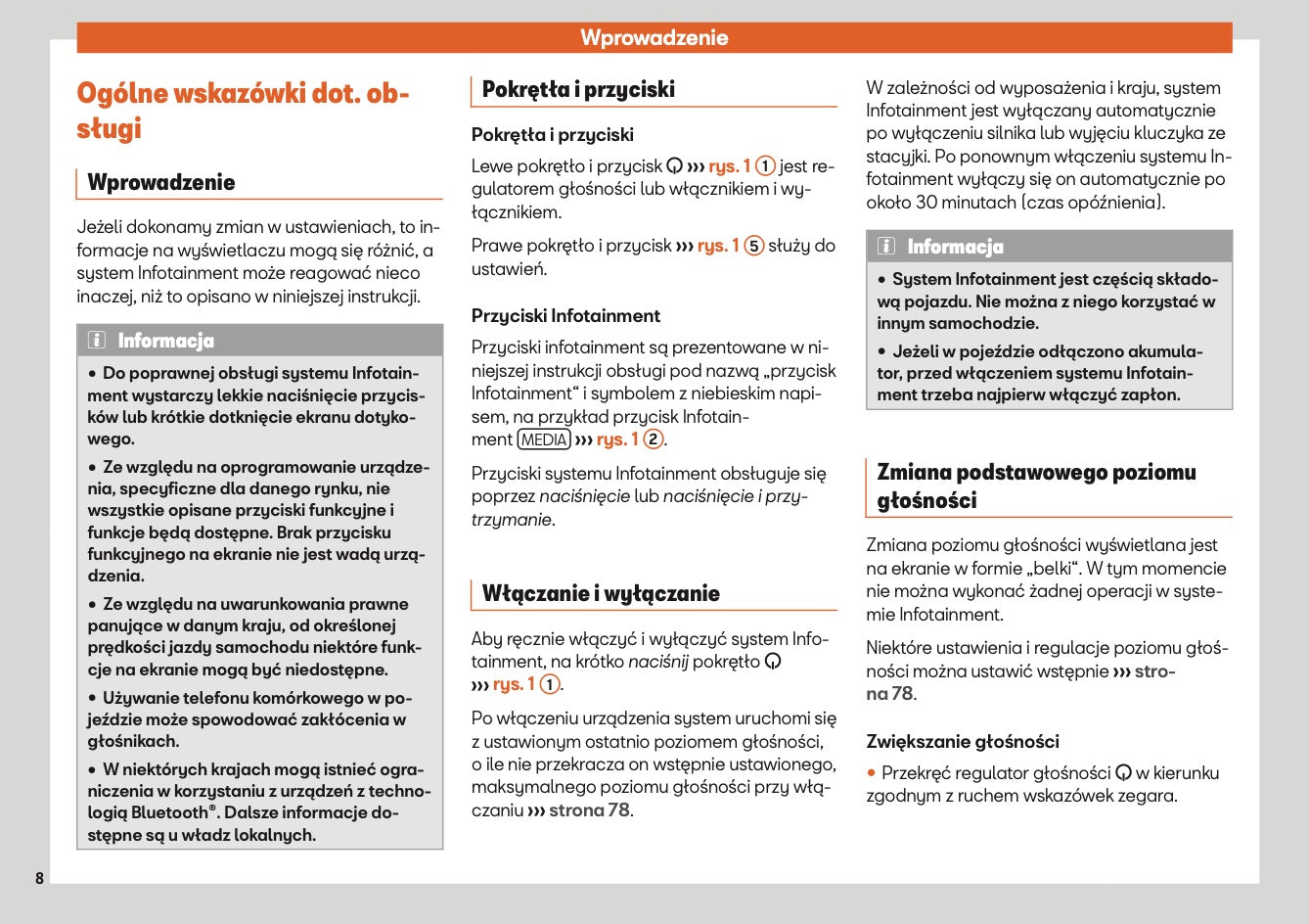 Seat Alhambra Media System Plus & Navi System  Instrukcja obsługi