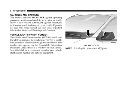 2006 Dodge Charger Owner's Manual | English