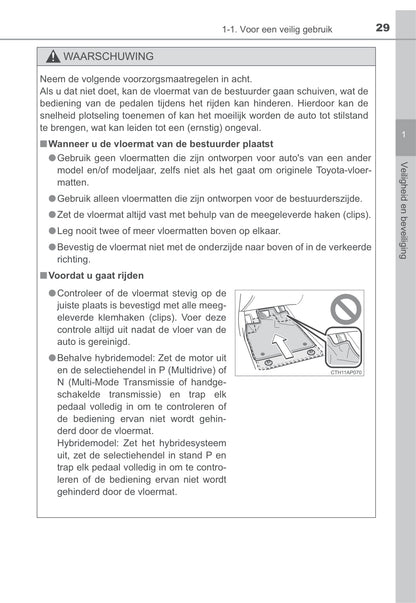 2013-2014 Toyota Auris / Auris Hybrid Owner's Manual | Dutch