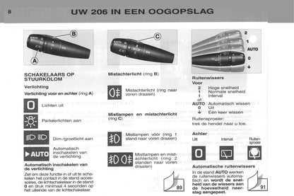 2002-2003 Peugeot 206/206 SW Gebruikershandleiding | Nederlands