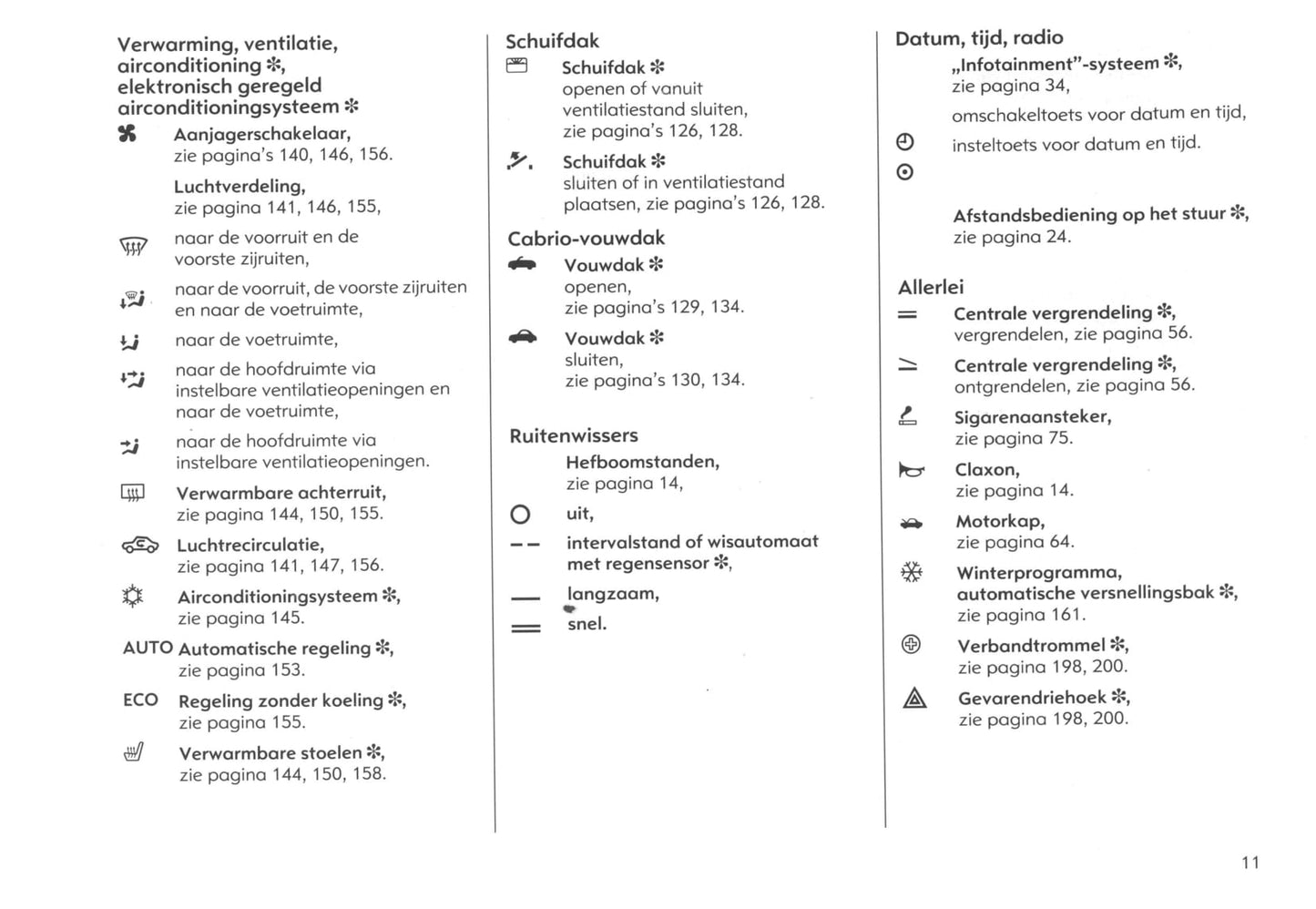 2000-2005 Opel Astra Owner's Manual | Dutch