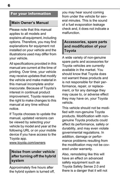 2022 Toyota Sienna Hybrid Gebruikershandleiding | Engels