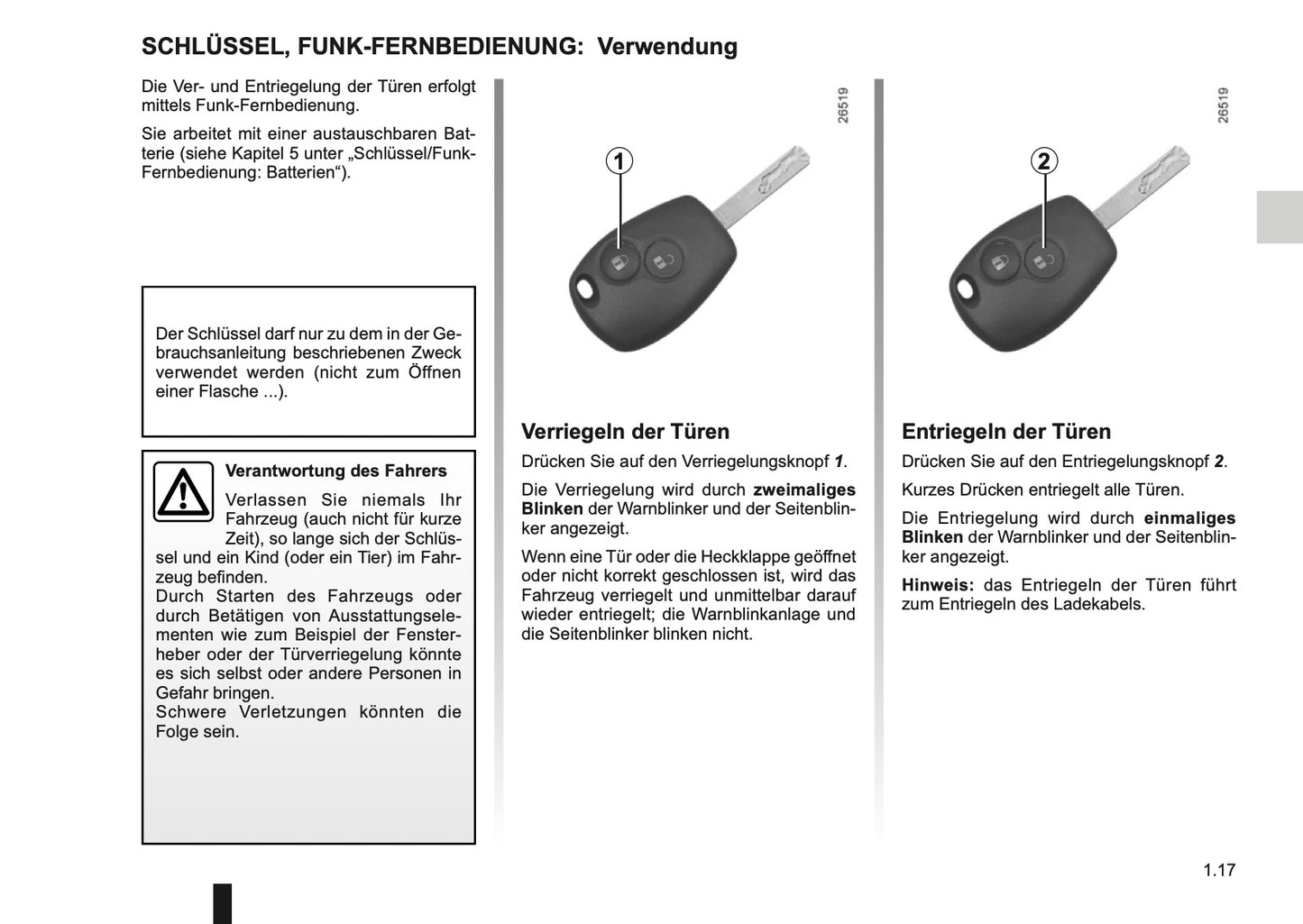 2014-2015 Renault Kangoo Z.E. Bedienungsanleitung | Deutsch