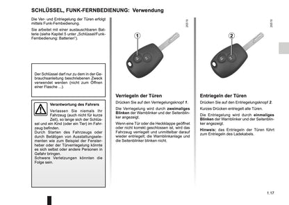 2014-2015 Renault Kangoo Z.E. Bedienungsanleitung | Deutsch