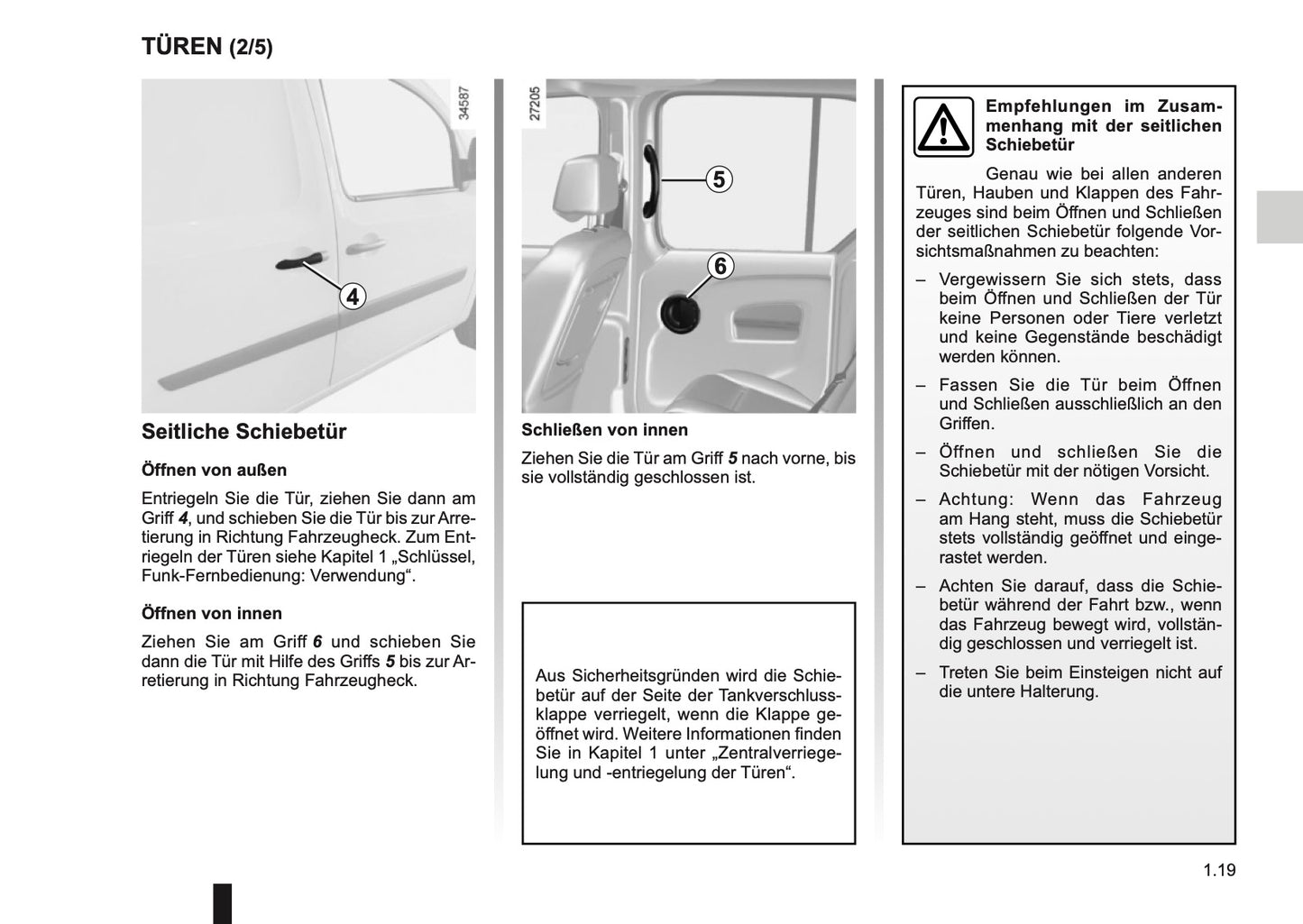 2014-2015 Renault Kangoo Z.E. Bedienungsanleitung | Deutsch