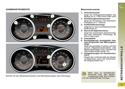 2012-2013 Peugeot 5008 Owner's Manual | German