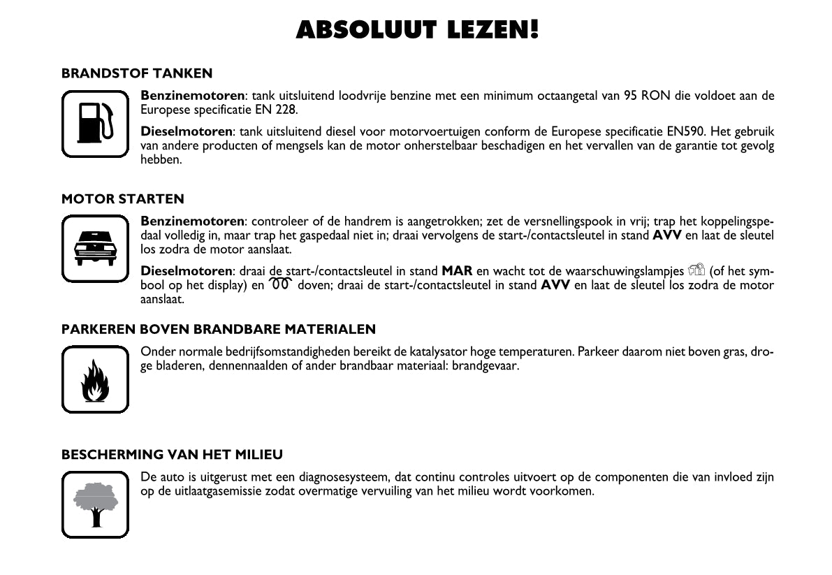 2007-2014 Fiat Bravo Owner's Manual | Dutch