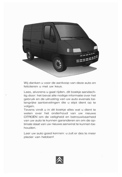 1996-1997 Citroën Jumper Owner's Manual | Dutch