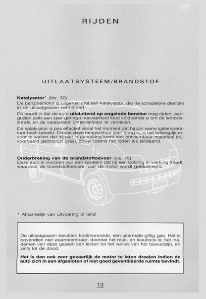 1996-1997 Citroën Jumper Owner's Manual | Dutch