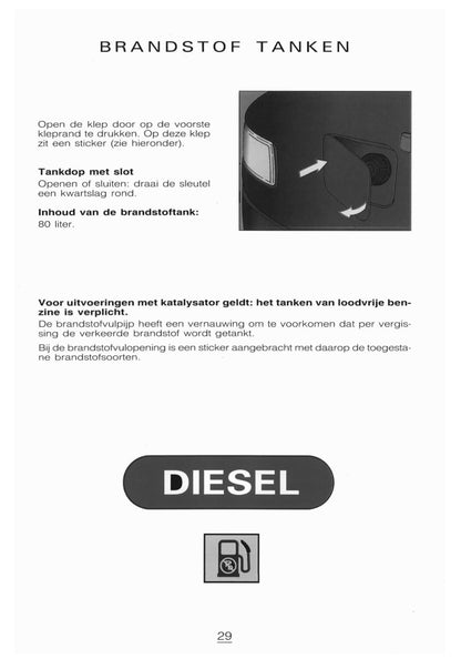 1996-1997 Citroën Jumper Owner's Manual | Dutch