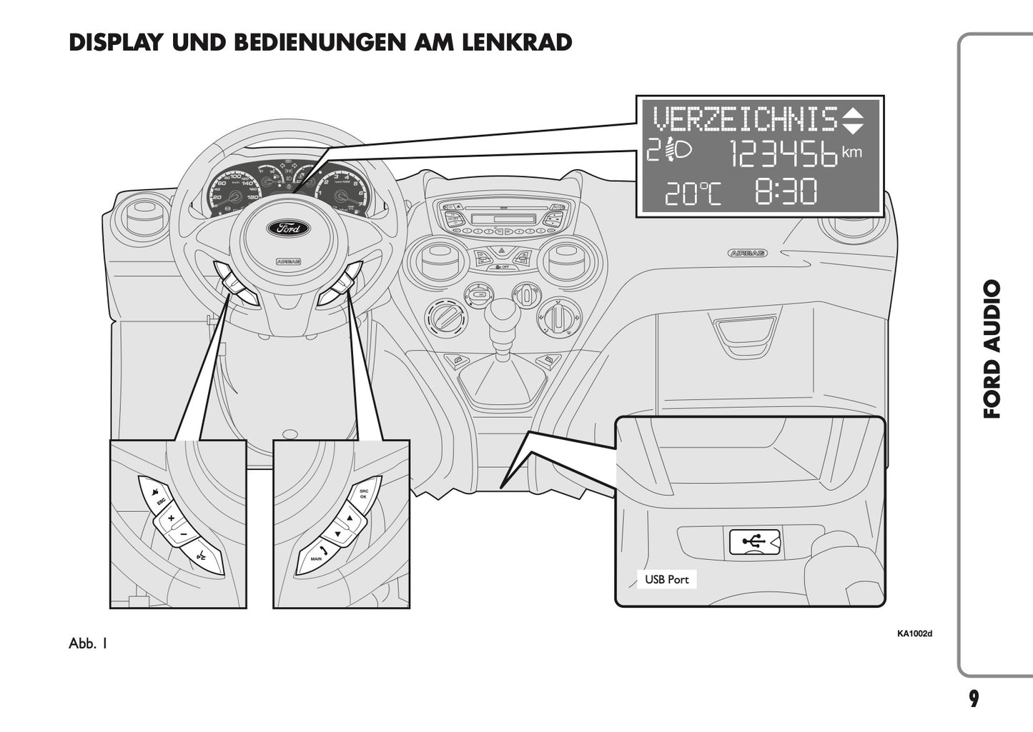 Ford Ka Audio Bedienungsanleitung 2008 - 2018