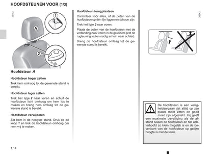 2013-2014 Renault Kangoo Owner's Manual | Dutch