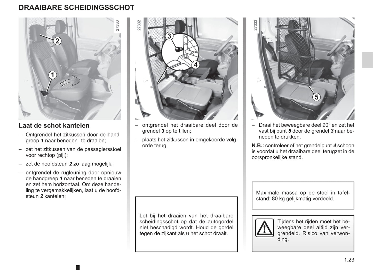 2013-2014 Renault Kangoo Owner's Manual | Dutch